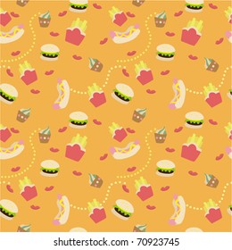 seamless fast food pattern