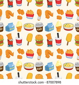 seamless fast food pattern