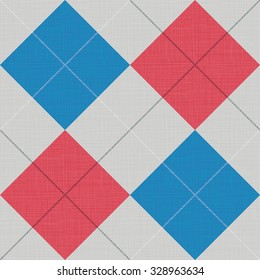 Seamless Faux Argyle Weave Surface Design Pattern Background 
