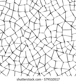 Seamless faux broken ceramic pottery glued together pattern
