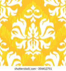 Seamless Faux Fabric Damask Surface Design Pattern Background Tile