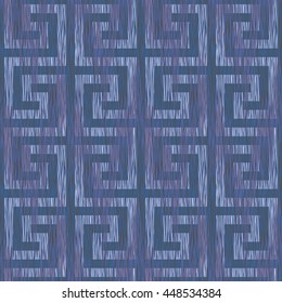 Seamless faux fabric geometric pattern background tile