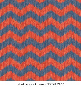 Seamless Faux Fabric Zigzag Pattern 