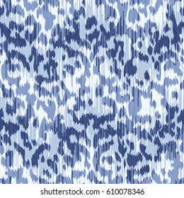 Seamless faux indigo fabric background tile pattern