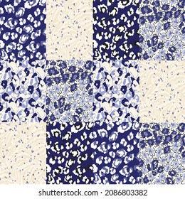 Seamless Faux Leopard Skin Pattern. Leopard skin print. illustration animal repeat surface pattern. 