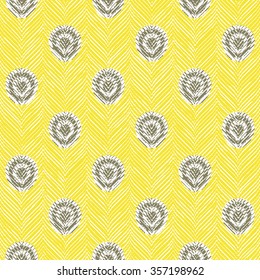Seamless faux peacock vector background pattern tile