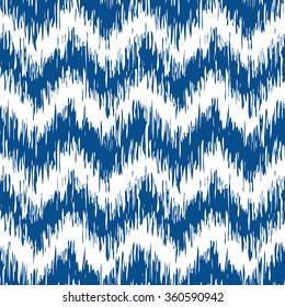 Seamless faux tribal fabric zigzag pattern vector background tile
