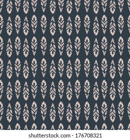 Seamless Feather Design Pattern