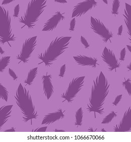 seamless feather pattern