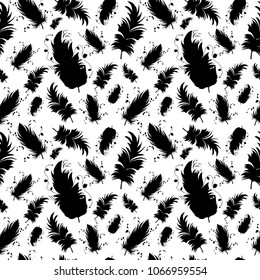 seamless feather pattern
