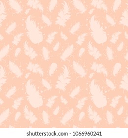 seamless feather pattern