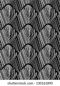 Seamless feather pattern