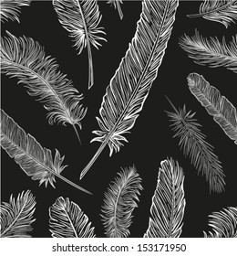 Seamless Feather Pattern