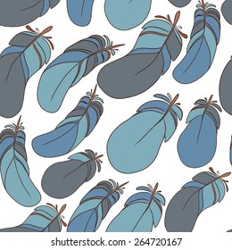 Seamless Feather Pattern