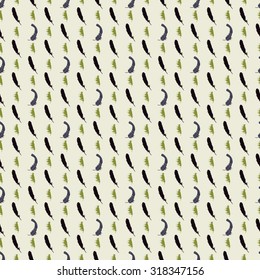 Seamless feather pattern