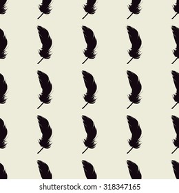 Seamless feather pattern