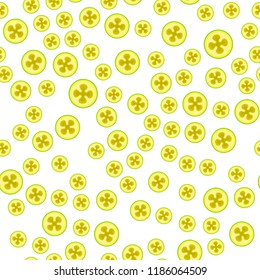 Seamless feijoa vector pattern. Minimalistic food background. Vitamins repeatable texture.