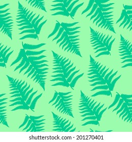 Seamless fern leaves background.