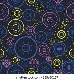 	Seamless festive background from circles. Vector illustration.