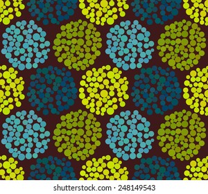 Seamless festive background from dot