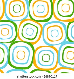 Seamless festive background from rough rough circles.