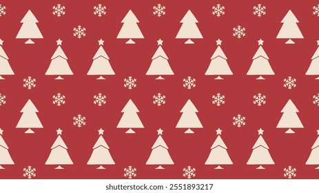 Seamless festive holiday background pattern with colorful Christmas ornaments