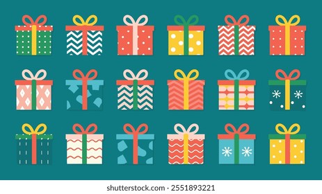 Seamless festive holiday background pattern with colorful Christmas ornaments