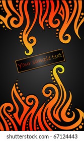 Seamless fiery Pattern