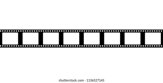 seamless film strip frame vector tape flat