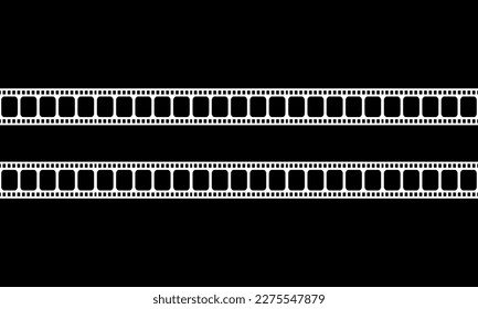 Seamless Filmstrip Motifs Pattern for Ornate, Decoration, Interior, Exterior, Background, Wallpaper, Cover or Graphic Design Element. Vector Illustration 