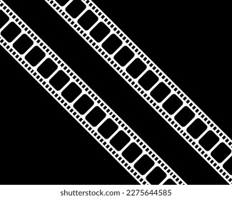 Seamless Filmstrip Motifs Pattern for Ornate, Decoration, Interior, Exterior, Background, Wallpaper, Cover or Graphic Design Element. Vector Illustration 
