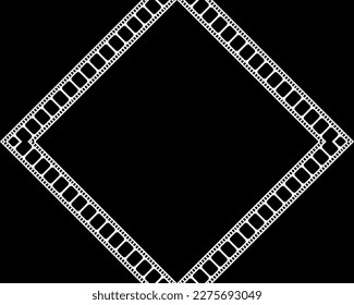 Seamless Filmstrip Motifs Pattern for Ornate, Decoration, Interior, Exterior, Background, Wallpaper, Cover or Graphic Design Element. Vector Illustration 