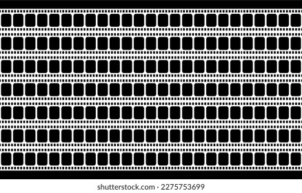 Seamless Filmstrip Motifs Pattern for Ornate, Decoration, Interior, Exterior, Background, Wallpaper, Cover or Graphic Design Element. Vector Illustration 