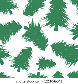 Seamless fir vector pattern