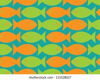 Seamless, fish background