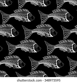 Seamless Fish Background Vector Illustration Image Stock Vector ...