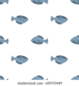Seamless fish drawings pattern, vector illustration. Sea life background. Cartoon style vector illustration for your design.