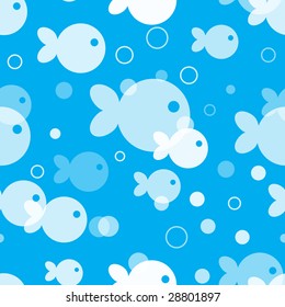Seamless fish pattern