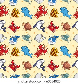 seamless fish pattern