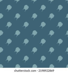 Seamless fish pattern. Colored seamless doodle pattern with fish icons