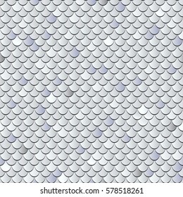Seamless fish scales background. Vector textured pattern.