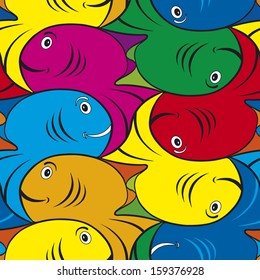 Seamless Fish Tessellation Texture Pattern