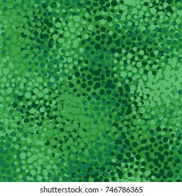 Seamless five-color camouflage. The pattern is made up of groups of rounded pentagons. It is recommended for registration of three-dimensional models, computer games, textiles and other design.