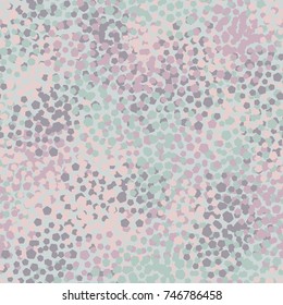 Seamless five-color camouflage. The pattern is made up of groups of rounded pentagons. It is recommended for registration of three-dimensional models, computer games, textiles and other design.