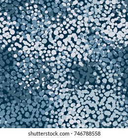 Seamless five-color camouflage. The pattern is made up of groups of circles of different sizes.
