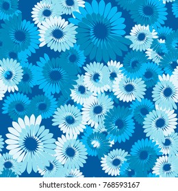 Seamless five-color pattern. Fantastic fireworks. Fountains made of feathers.