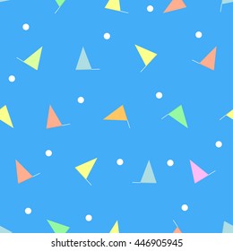 Seamless Flag and dot Pattern