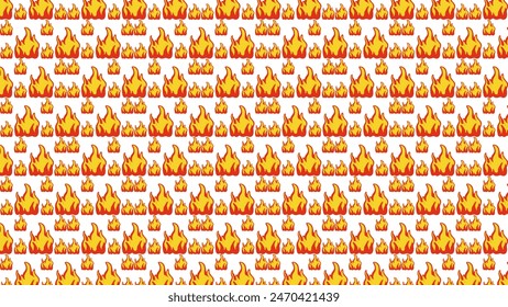 Seamless Flame emoji pattern design