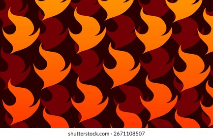 Seamless Flame Pattern Background vector