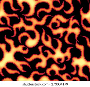 Seamless Flame pattern - vector